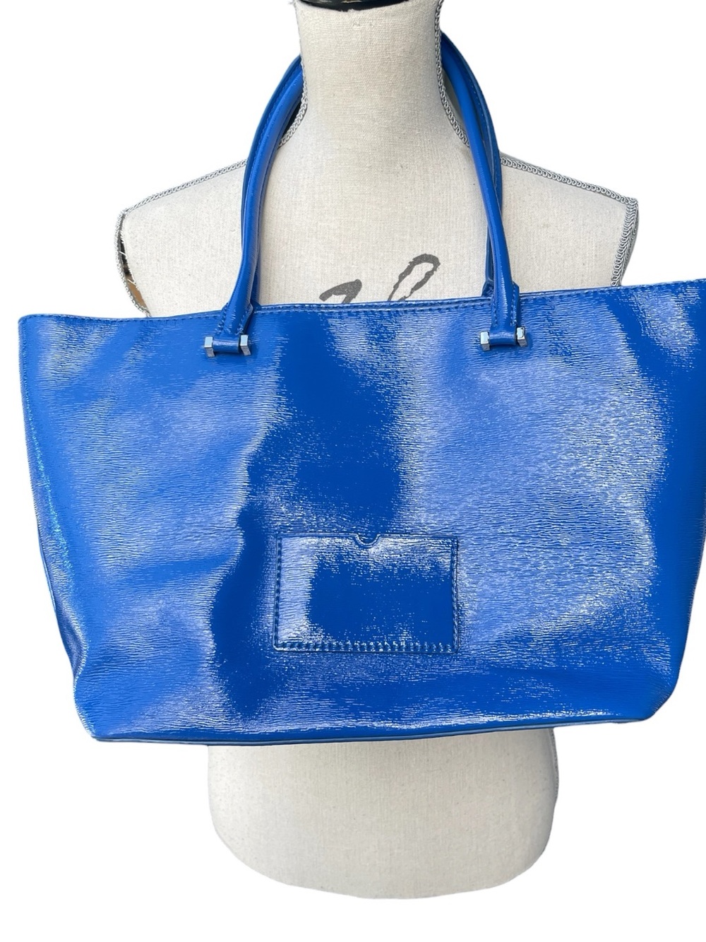 kate spade Blue Patent Leather Tote - Picture 4 of 13